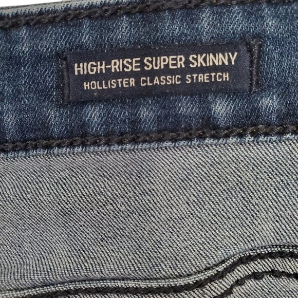 Hollister Juniors Size 3R Jeans High Rise Super Skinny Classic Stretch W26 L30 - Picture 8 of 10
